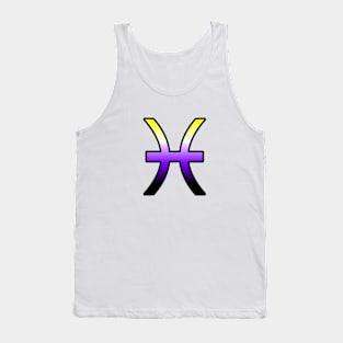 Pisces Nonbinary Pride Symbol Tank Top